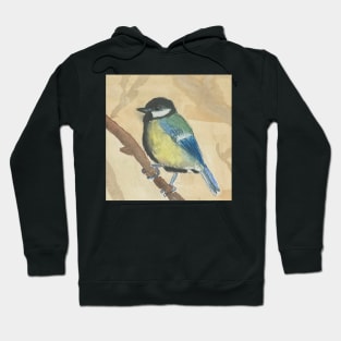 great tit bird Hoodie